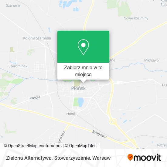 Mapa Zielona Alternatywa. Stowarzyszenie