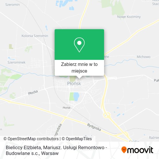 Mapa Bieliccy Elżbieta, Mariusz. Usługi Remontowo - Budowlane s.c.