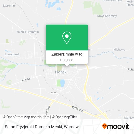 Mapa Salon Fryzjerski Damsko Meski