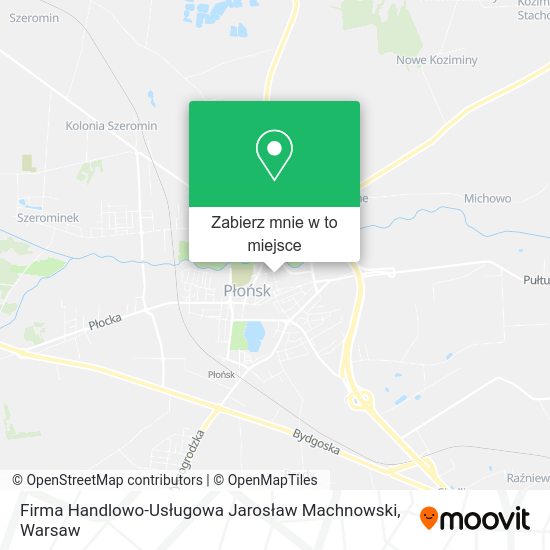 Mapa Firma Handlowo-Usługowa Jarosław Machnowski