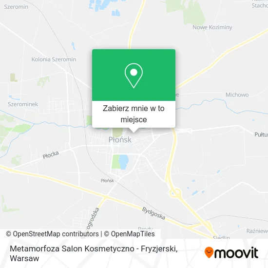 Mapa Metamorfoza Salon Kosmetyczno - Fryzjerski