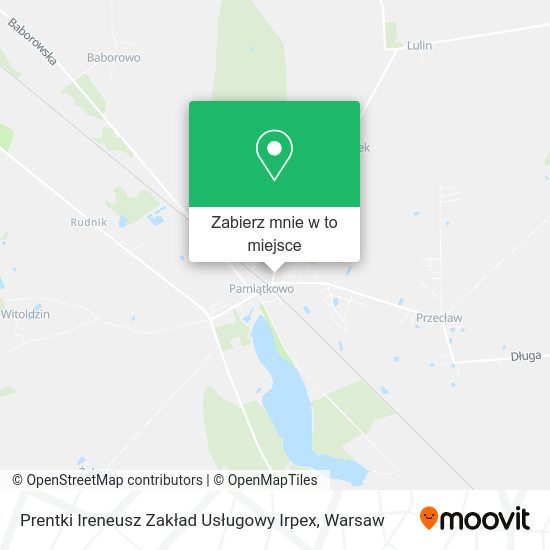 Mapa Prentki Ireneusz Zakład Usługowy Irpex