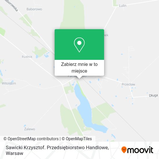 Mapa Sawicki Krzysztof. Przedsiębiorstwo Handlowe