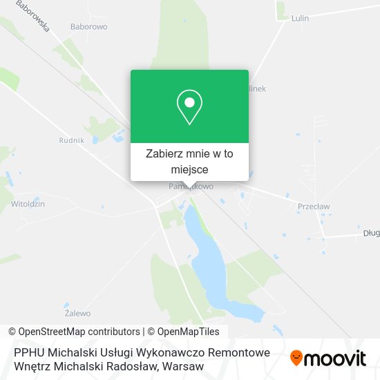 Mapa PPHU Michalski Usługi Wykonawczo Remontowe Wnętrz Michalski Radosław