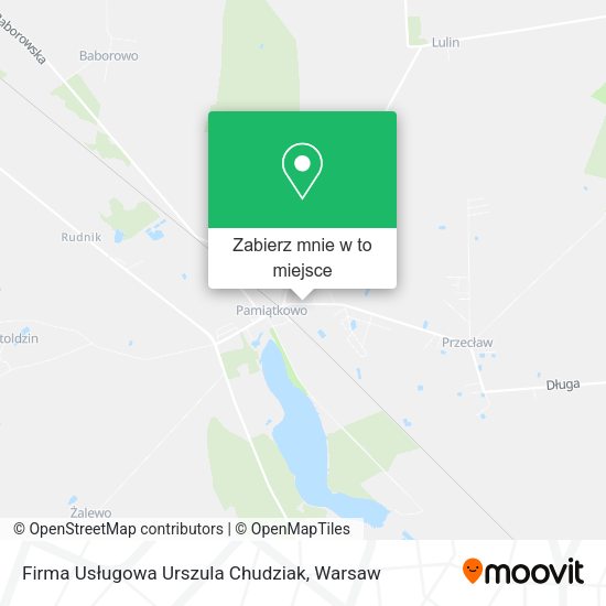 Mapa Firma Usługowa Urszula Chudziak