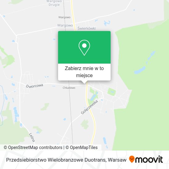 Mapa Przedsiebiorstwo Wielobranzowe Duotrans