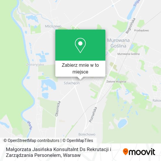 Mapa Małgorzata Jasińska Konsultalnt Ds Rekrutacji i Zarządzania Personelem