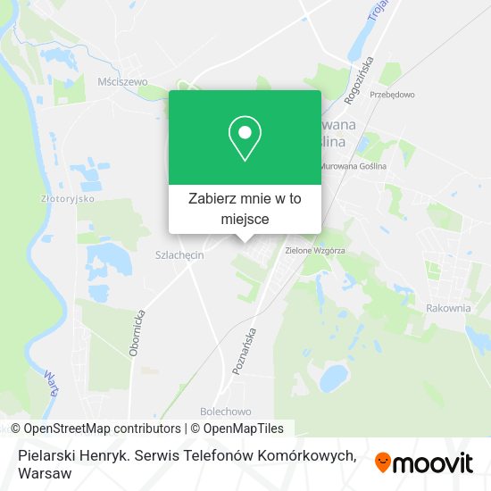 Mapa Pielarski Henryk. Serwis Telefonów Komórkowych