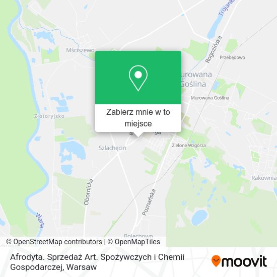 Mapa Afrodyta. Sprzedaż Art. Spożywczych i Chemii Gospodarczej