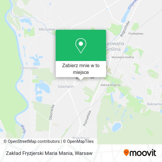 Mapa Zakład Fryzjerski Maria Mania