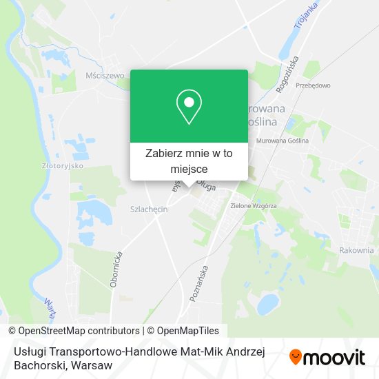 Mapa Usługi Transportowo-Handlowe Mat-Mik Andrzej Bachorski