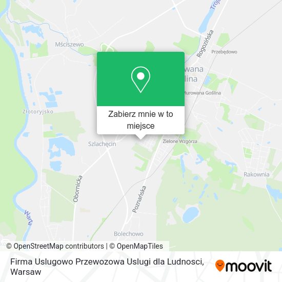 Mapa Firma Uslugowo Przewozowa Uslugi dla Ludnosci