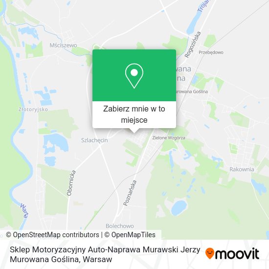 Mapa Sklep Motoryzacyjny Auto-Naprawa Murawski Jerzy Murowana Goślina