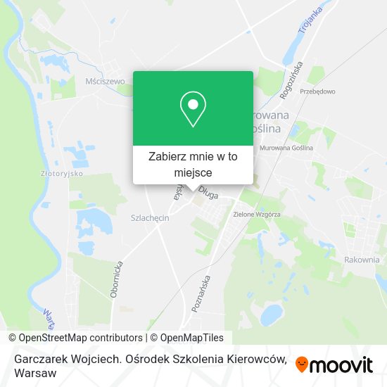 Mapa Garczarek Wojciech. Ośrodek Szkolenia Kierowców