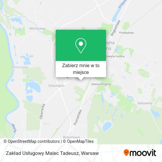 Mapa Zakład Usługowy Malec Tadeusz