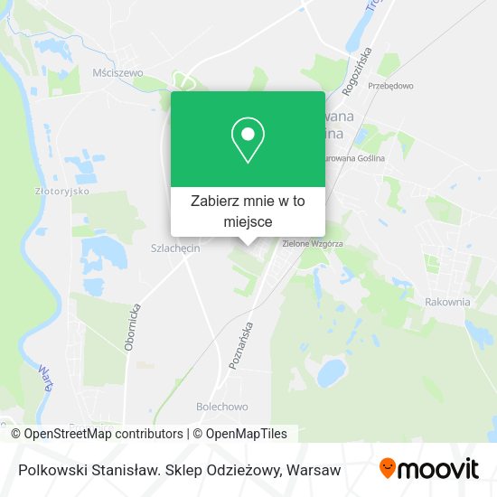 Mapa Polkowski Stanisław. Sklep Odzieżowy