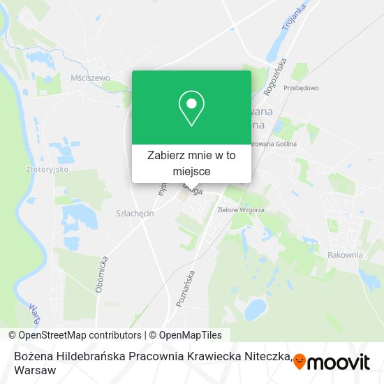 Mapa Bożena Hildebrańska Pracownia Krawiecka Niteczka