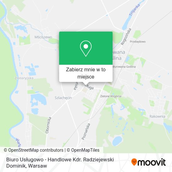 Mapa Biuro Usługowo - Handlowe Kdr. Radziejewski Dominik