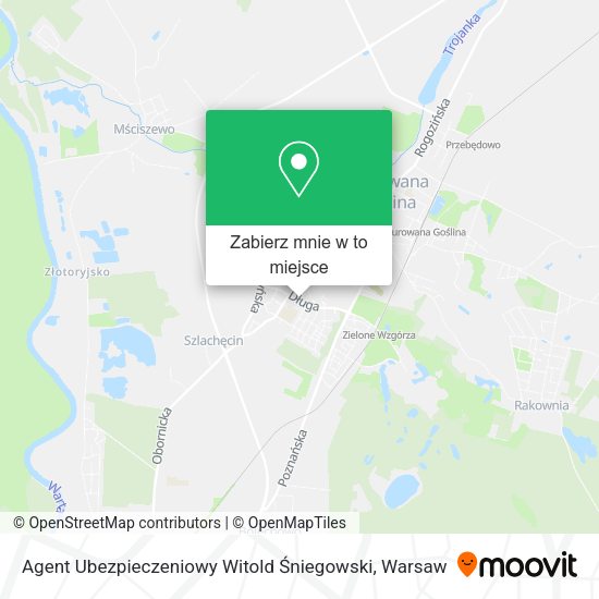 Mapa Agent Ubezpieczeniowy Witold Śniegowski