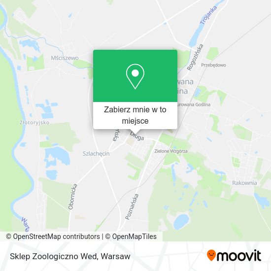 Mapa Sklep Zoologiczno Wed