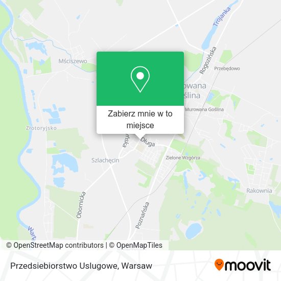 Mapa Przedsiebiorstwo Uslugowe