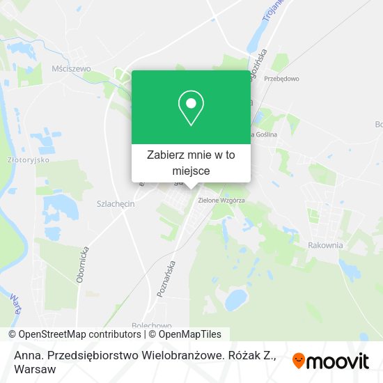 Mapa Anna. Przedsiębiorstwo Wielobranżowe. Różak Z.