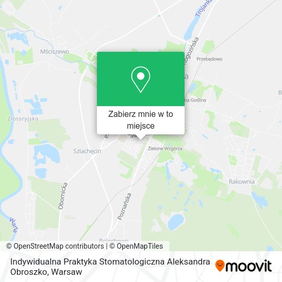 Mapa Indywidualna Praktyka Stomatologiczna Aleksandra Obroszko