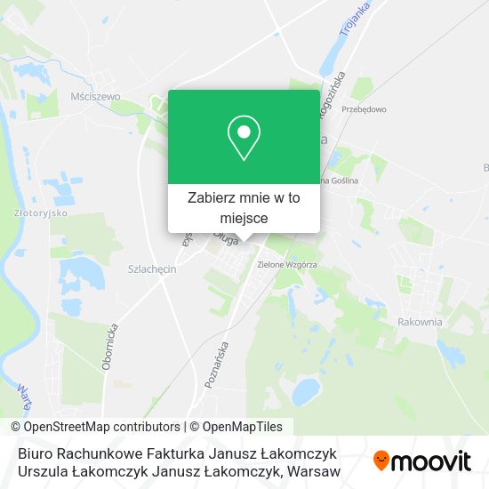 Mapa Biuro Rachunkowe Fakturka Janusz Łakomczyk Urszula Łakomczyk Janusz Łakomczyk