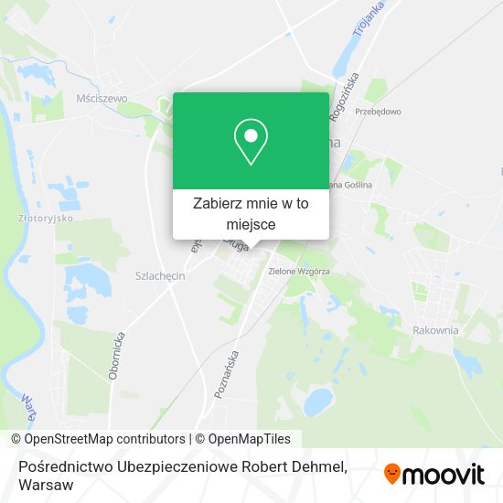 Mapa Pośrednictwo Ubezpieczeniowe Robert Dehmel