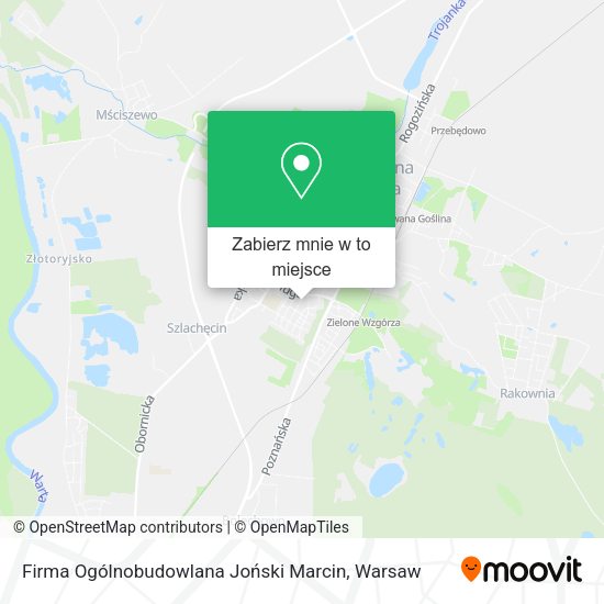 Mapa Firma Ogólnobudowlana Joński Marcin