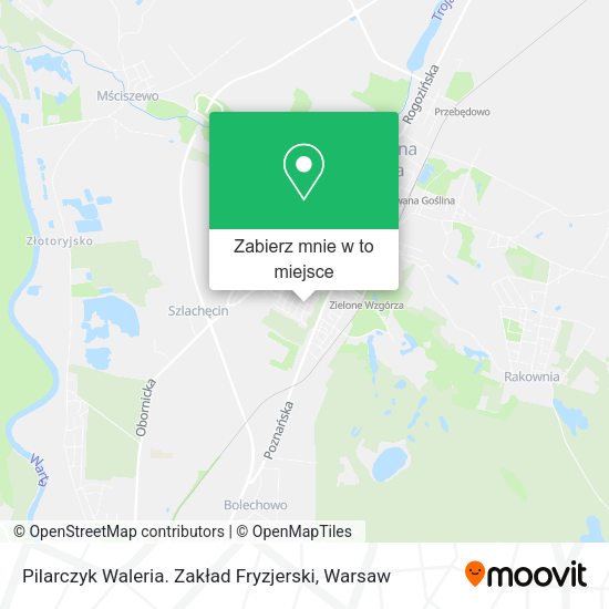 Mapa Pilarczyk Waleria. Zakład Fryzjerski