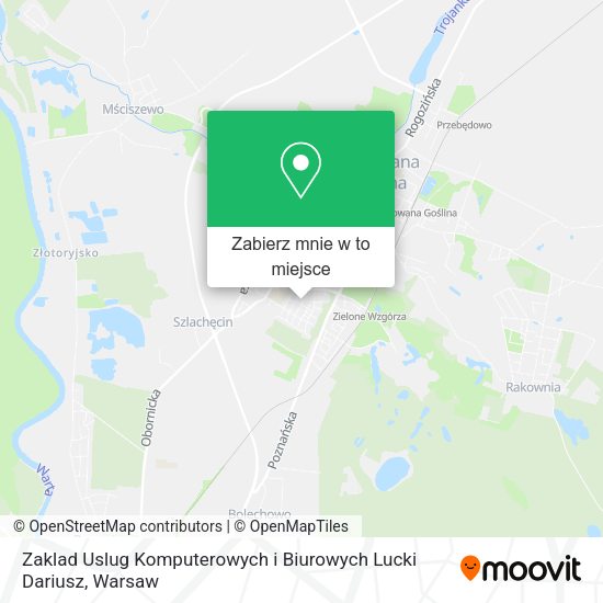 Mapa Zaklad Uslug Komputerowych i Biurowych Lucki Dariusz