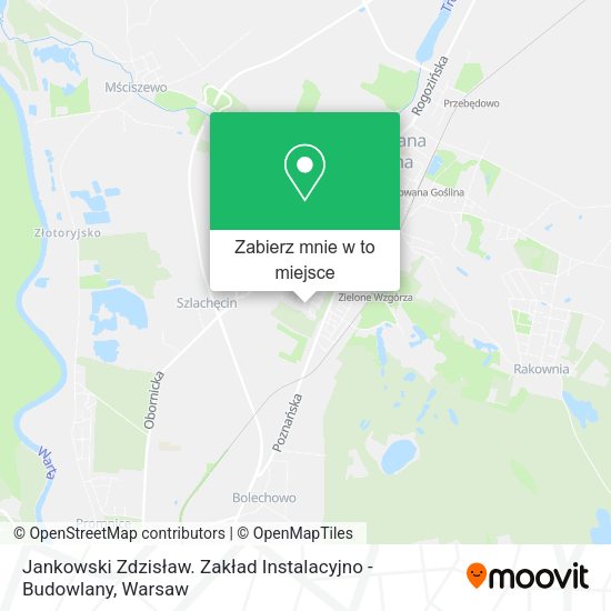 Mapa Jankowski Zdzisław. Zakład Instalacyjno - Budowlany