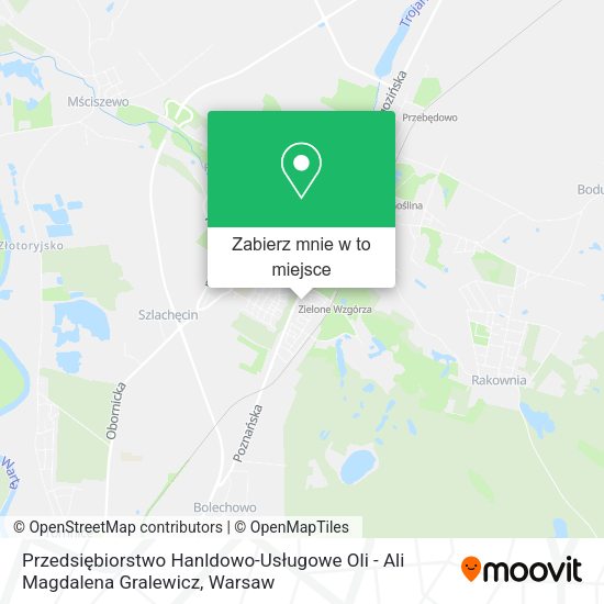 Mapa Przedsiębiorstwo Hanldowo-Usługowe Oli - Ali Magdalena Gralewicz