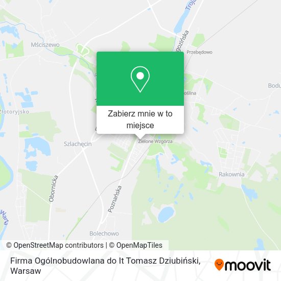 Mapa Firma Ogólnobudowlana do It Tomasz Dziubiński