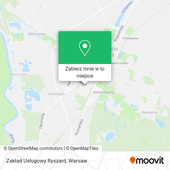 Mapa Zakład Usługowy Ryszard