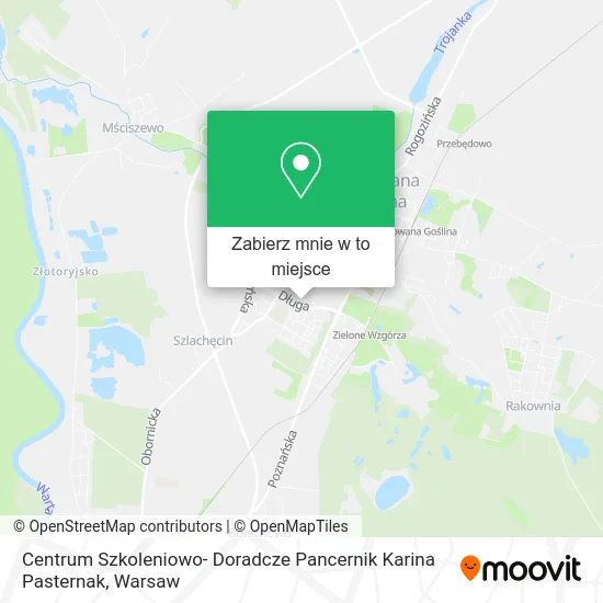 Mapa Centrum Szkoleniowo- Doradcze Pancernik Karina Pasternak