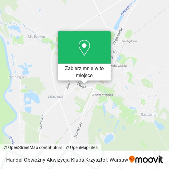 Mapa Handel Obwoźny Akwizycja Klupś Krzysztof