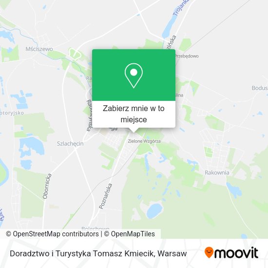 Mapa Doradztwo i Turystyka Tomasz Kmiecik