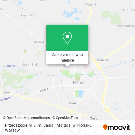 Mapa Przedszkole nr 5 im. Jasia i Małgosi w Płońsku