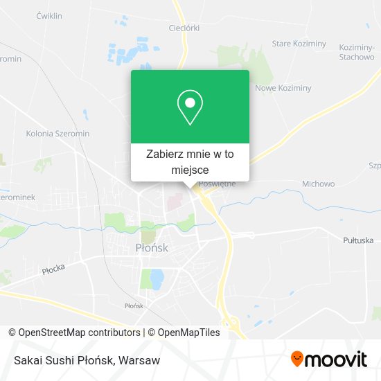 Mapa Sakai Sushi Płońsk