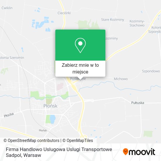 Mapa Firma Handlowo Uslugowa Uslugi Transportowe Sadpol