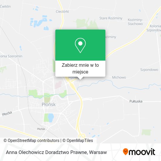 Mapa Anna Olechowicz Doradztwo Prawne