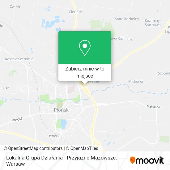 Mapa Lokalna Grupa Działania - Przyjazne Mazowsze