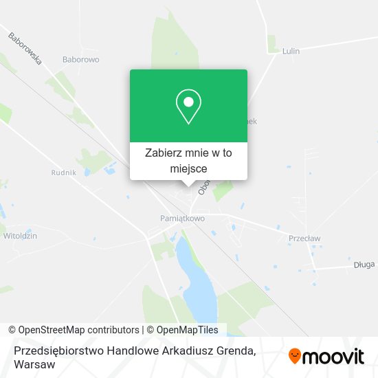 Mapa Przedsiębiorstwo Handlowe Arkadiusz Grenda