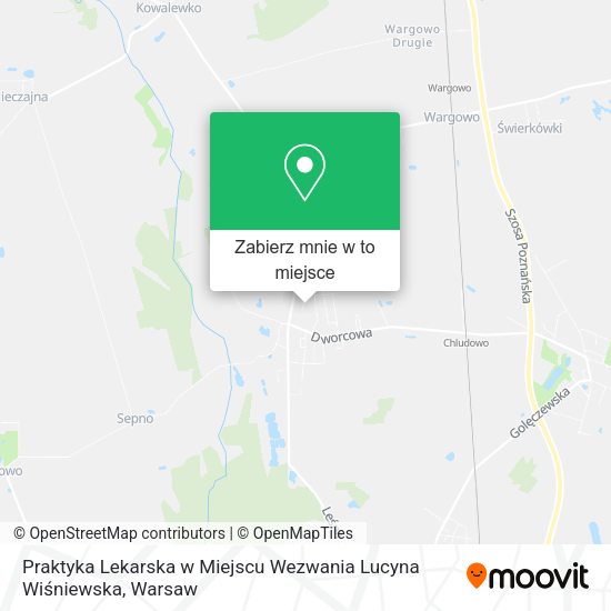 Mapa Praktyka Lekarska w Miejscu Wezwania Lucyna Wiśniewska