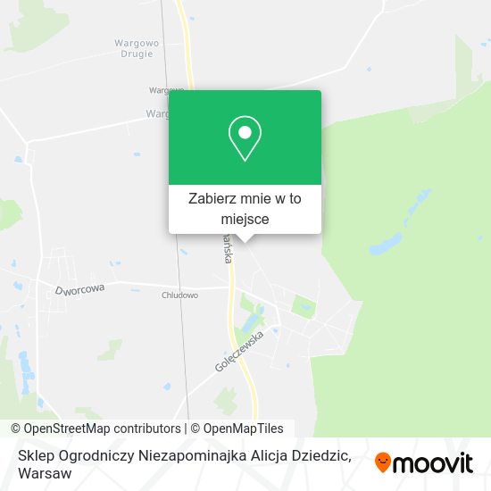 Mapa Sklep Ogrodniczy Niezapominajka Alicja Dziedzic