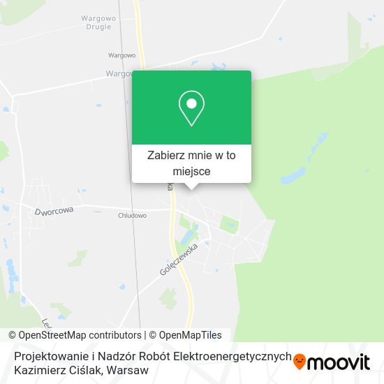 Mapa Projektowanie i Nadzór Robót Elektroenergetycznych Kazimierz Ciślak