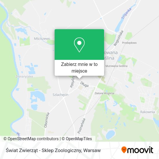 Mapa Świat Zwierząt - Sklep Zoologiczny