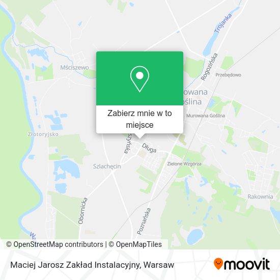 Mapa Maciej Jarosz Zakład Instalacyjny